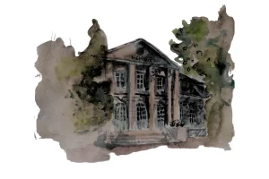 Адзін з будынкаў шпіталя ў Творках