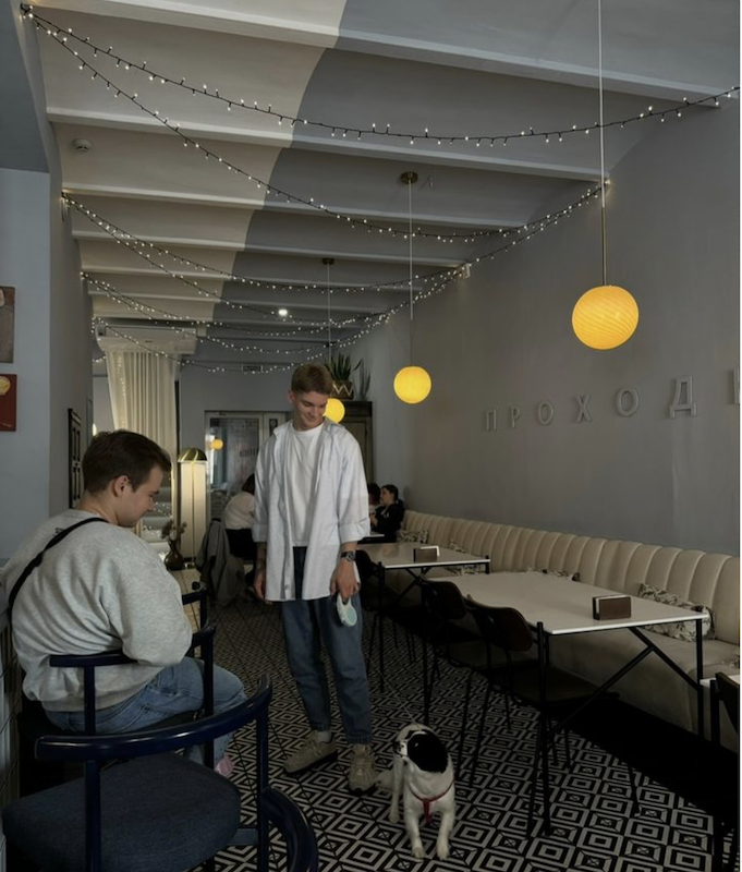 Кавярня "Прахадная" ў Гродне. Скрыншот з Instagram кавярні