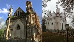 Статус - першы крок да захавання. Інструкцыя, як унесці аб’ект у спіс спадчыны Капліца Ажэшкі з Закозеля - да і пасля. Фота з адкрытых крыніц