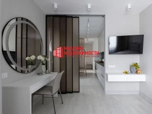 Нерухомасць тыдня: насупраць Triniti прадаюць кватэру ў мінімалістычным стылі з элементамі скандынаўскага дызайну Інтэр'ер у "трошцы" каля Triniti. Фота: shoprealty.by