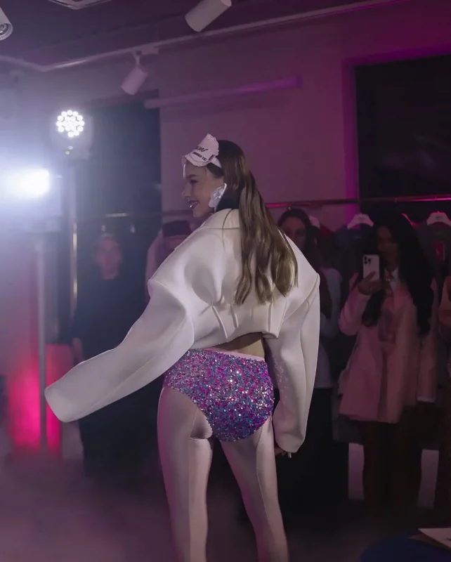 У Гродне прадаюць трусы з паеткамі за 140 рублёў Шорты з паеткамі з шоурума Krikate House. Фота: Instagram брэнда