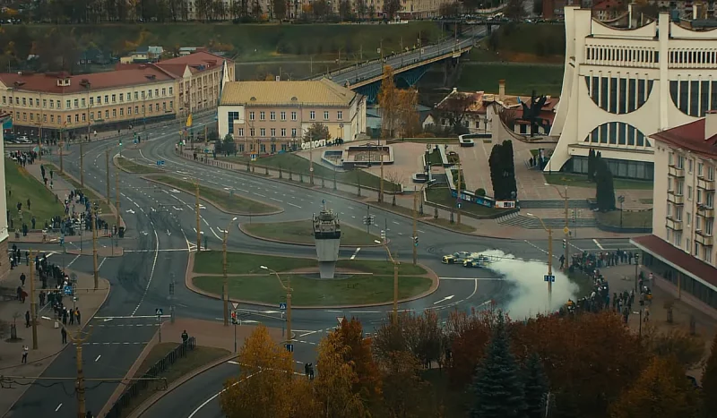 Дрыфт у цэнтры Гродна