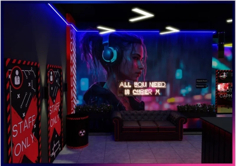 У Гродне адкрылася кіберспартыўная прастора з VIP-зонай - па расійскай франшызе Камп'ютарны клуб Cyber X у Гродне. Фота: Instagram клуба