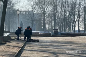 Рамонт ваенных могілак на Белуша. Крыніца: "Гродно Плюс"