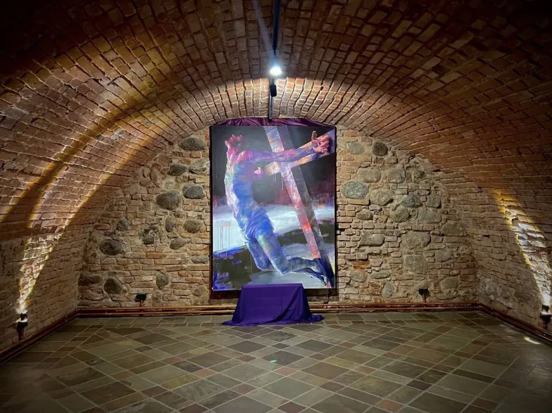 Адкрыццё крыпты ў навагрудскім касцёле.