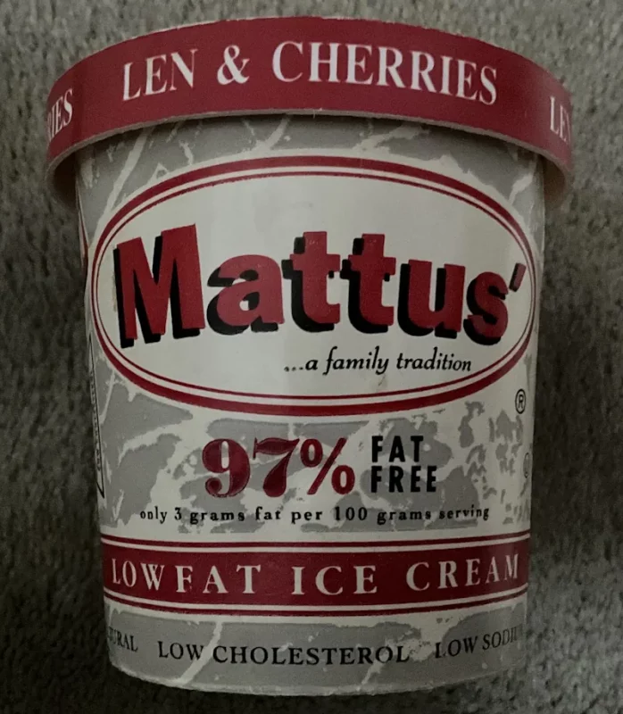 Старые упаковки от мороженого Mattus, которое создал Рубен Матус