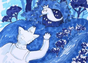 Фрагмент малюнка мастачкі з Гродна Таццяны Калач