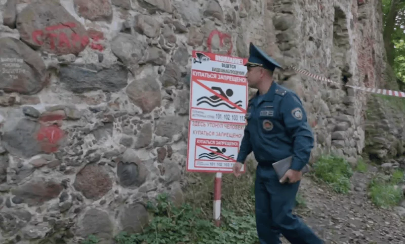 Млын на Ласаянцы абгарадзілі. Скрыншот Hrodna.life з эфіру ТРК "Гродно"