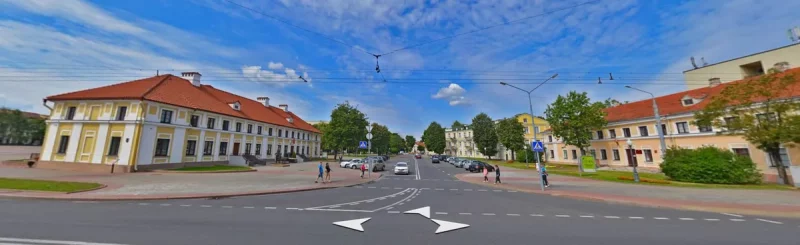 Скрыжаванне Тызенгаўза і Дзяржынскага. Фота: Яндекс. Карты