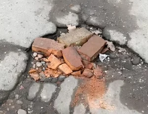 Яма на дороге Гродно