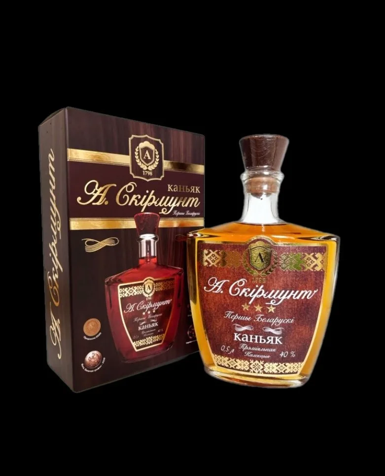 Брэнд алкаголю Беларусі - каньяк «А. Скірмунт». Skirmuntt. Пінскі вінаробны завод