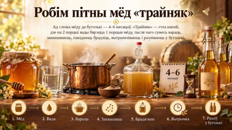 «Адзін і той жа рэцэпт паўтарыць немагчыма». Як гродзенец займаецца мёдаварэннем у Польшчы, дзе гэта - культурны здабытак